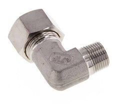 R 3/8'' Male x 15L Stainless steel 90 deg Elbow Compression Fitting 315 Bar DIN 2353