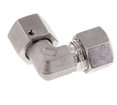M18x1.5 x 12L Stainless steel Adjustable 90 deg Elbow Fitting with Sealing cone and O-ring 315 Bar DIN 2353