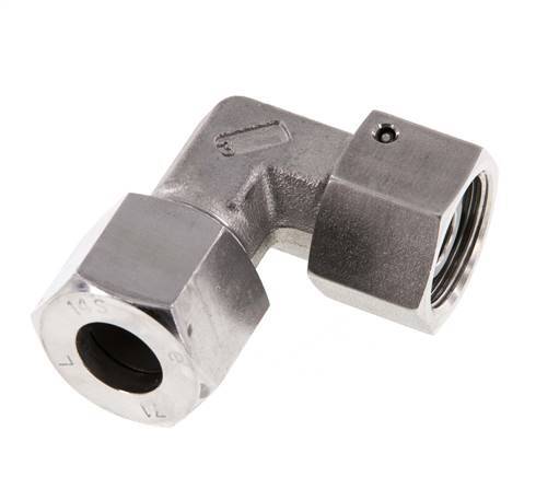M22x1.5 x 14S Stainless steel Adjustable 90 deg Elbow Fitting with Sealing cone and O-ring 630 Bar DIN 2353