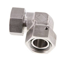 M36x2 x 28L Stainless steel Adjustable 90 deg Elbow Fitting with Sealing cone and O-ring 160 Bar DIN 2353