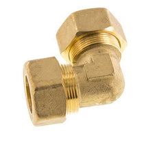 22mm Brass 90 deg Elbow Compression Fitting 54 Bar DIN EN 1254-2