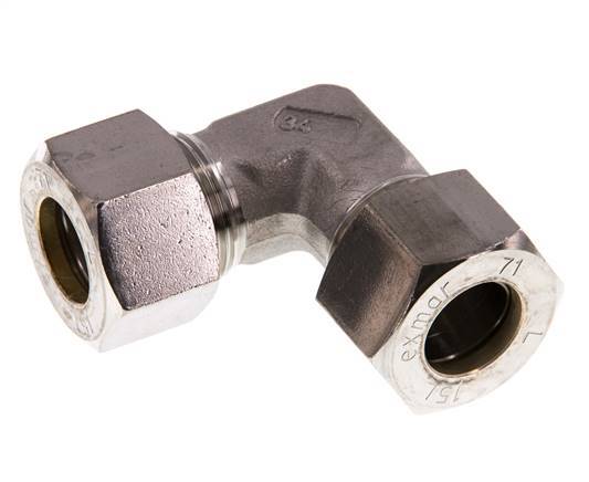 15L Stainless steel 90 deg Elbow Compression Fitting 315 Bar DIN 2353