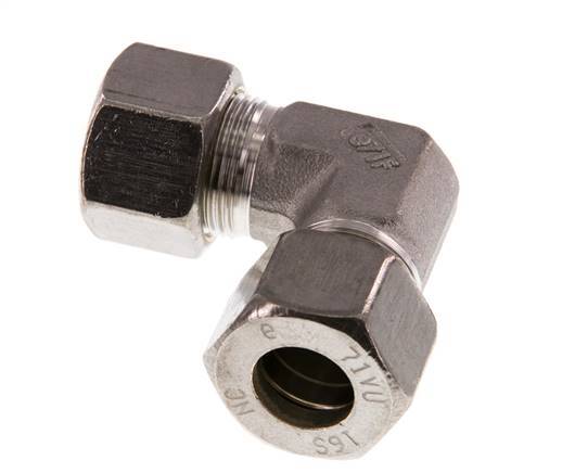 16S Stainless steel 90 deg Elbow Compression Fitting 400 Bar DIN 2353