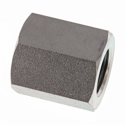 G 1/2'' x G 3/4'' Zinc plated Steel Socket 200 Bar - Hydraulic