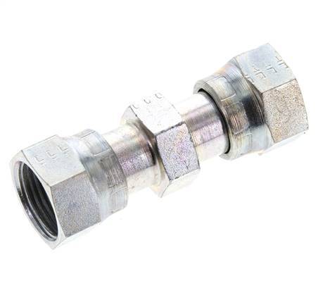 UN 13/16''-16 Zinc plated Steel Socket ORFS with Union nut 630 Bar - Hydraulic