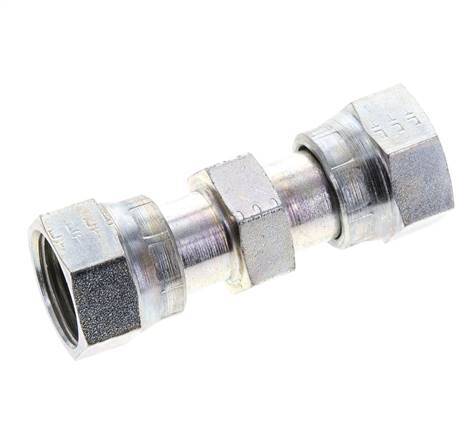 UN 13/16''-16 Zinc plated Steel Socket ORFS with Union nut 630 Bar - Hydraulic