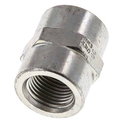 3/8'' NPT Zinc plated Steel Socket 210 Bar - Hydraulic