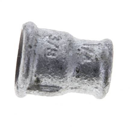 Rp 3/8'' x Rp 1/4'' Zinc plated Cast iron Round Socket 25 Bar [5 Pieces]