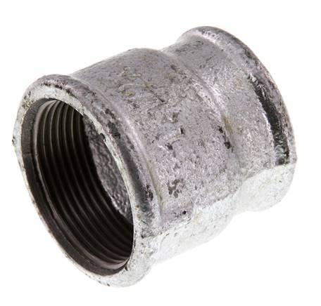 Rp 1 1/2'' x Rp 1 1/4'' Zinc plated Cast iron Round Socket 25 Bar