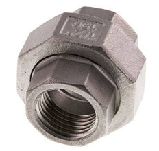 Rp 1/2'' Stainless steel Double Nipple 3-pieces with Conically sealing 16 Bar