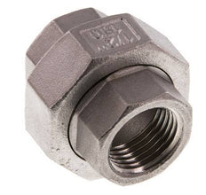 Rp 1/2'' Stainless steel Double Nipple 3-pieces with Conically sealing 16 Bar