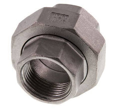 Rp 3/4'' Stainless steel Double Nipple 3-pieces with Conically sealing 16 Bar