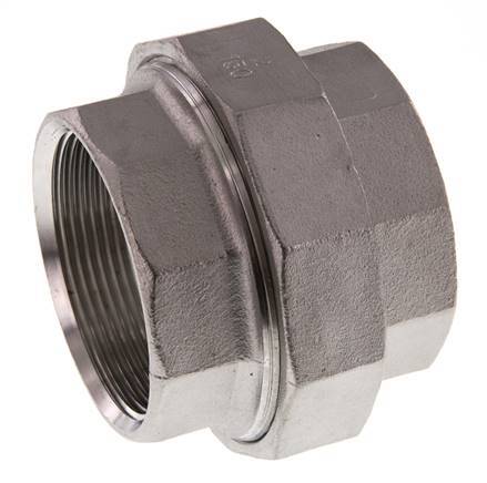 2'' NPT Stainless steel Double Nipple 3-pieces with Conically sealing 16 Bar