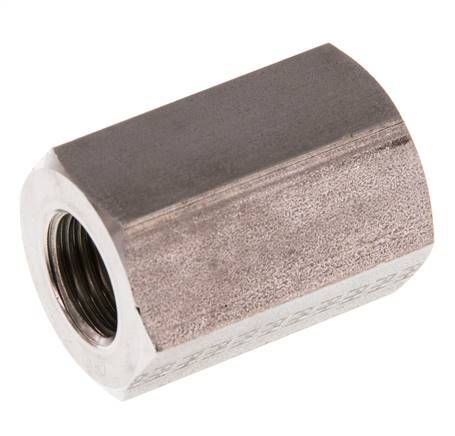 G 1/4'' x G 3/8'' Stainless steel Socket 250 Bar - Hydraulic