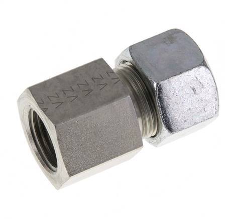 G 1/2'' x 16S Zinc plated Steel Straight Cutting Ring 400 Bar DIN 2353