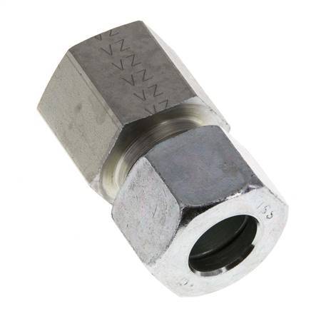 G 1/2'' x 16S Zinc plated Steel Straight Cutting Ring 400 Bar DIN 2353