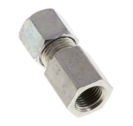 G 1/4'' x 8S Zinc plated Steel Straight Cutting Ring 630 Bar DIN 2353