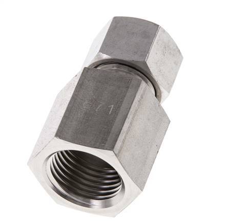 G 1/2'' x 12L Stainless steel Straight Cutting Ring 315 Bar DIN 2353