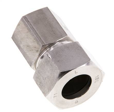 G 1/2'' x 18L Stainless steel Straight Cutting Ring 315 Bar DIN 2353