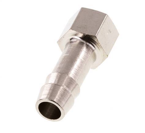 G 1/8'' x 8mm Nickel plated Brass Hose barb 16 Bar [5 Pieces]