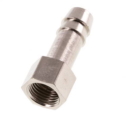 G 1/8'' x 8mm Nickel plated Brass Hose barb 16 Bar [5 Pieces]