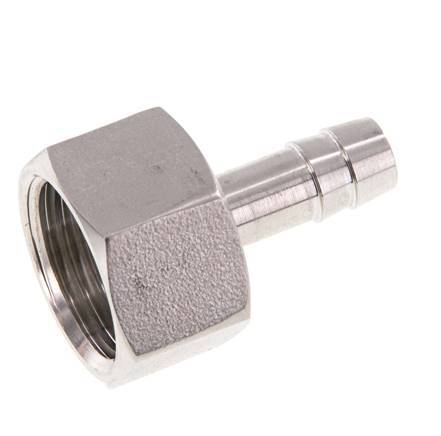 G 1/2'' x 8mm Stainless steel Hose barb 40 Bar