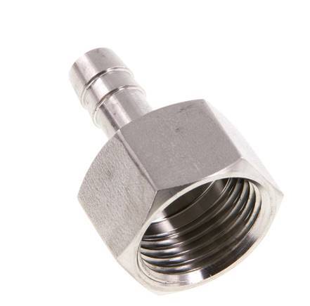 G 1/2'' x 8mm Stainless steel Hose barb 40 Bar