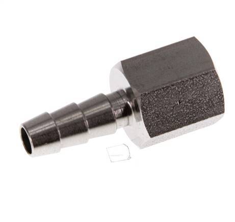 G 1/8'' x 6mm Stainless steel Hose barb 40 Bar