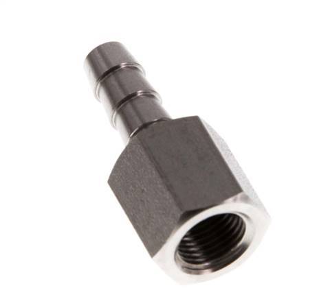 G 1/8'' x 6mm Stainless steel Hose barb 40 Bar