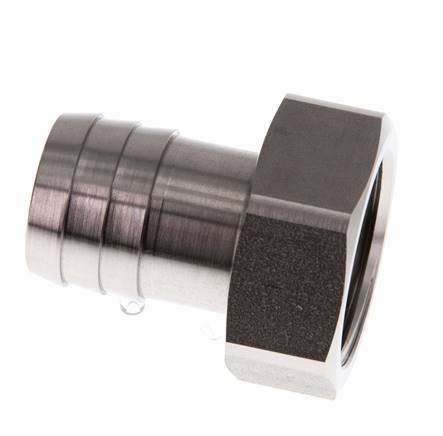 G 1'' x 25mm Stainless steel Hose barb 40 Bar