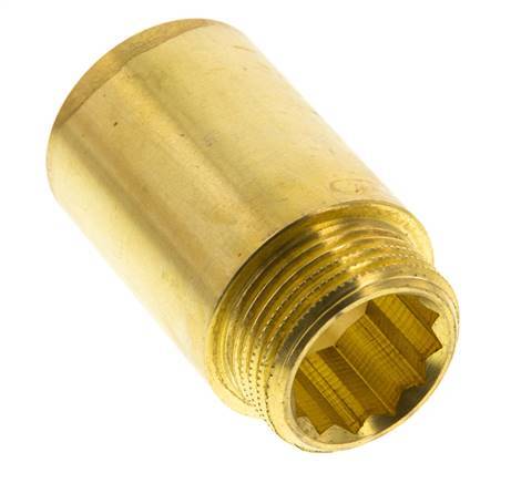 G 1'' F/M Brass Extension DIN 3523 - 50 mm