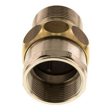 Rp 1 1/2'' x R 1 1/2'' F/M Brass Double Nipple 3-pieces with Conically sealing 16 Bar