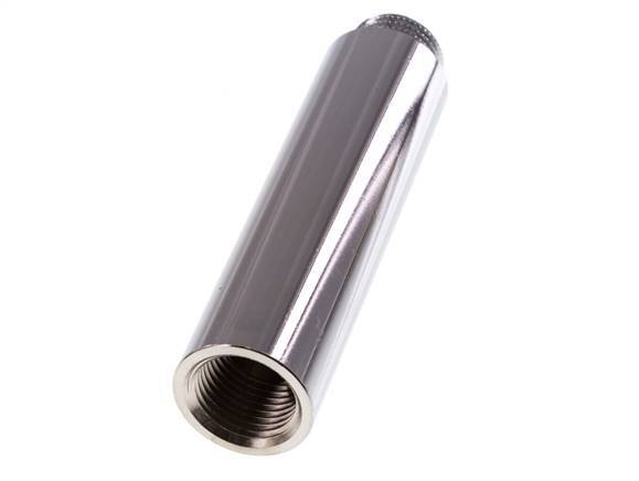 G 1/2'' F/M Chromium plated Brass Extension DIN 3523 - 100 mm