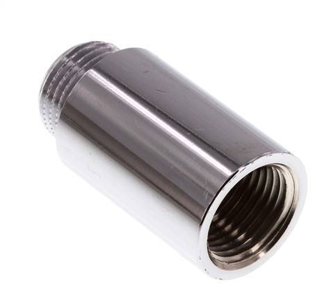 G 1/2'' F/M Chromium plated Brass Extension DIN 3523 - 40 mm
