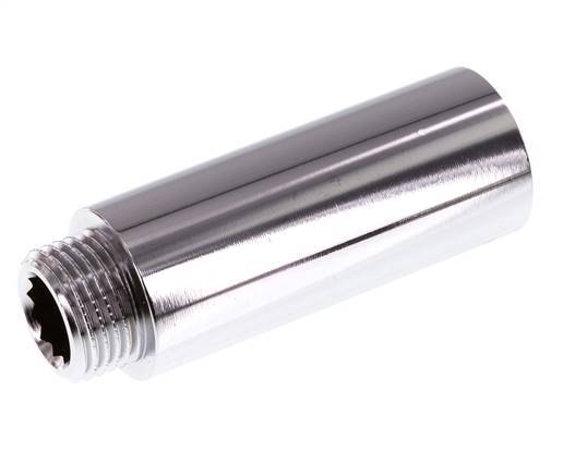 G 1/2'' F/M Chromium plated Brass Extension DIN 3523 - 65 mm