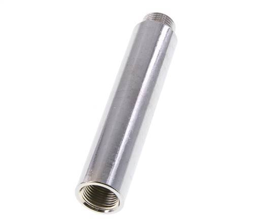 G 3/8'' F/M Chromium plated Brass Extension DIN 3523 - 100 mm