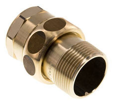 Rp 1 1/4'' x R 1 1/4'' F/M Brass Double Nipple 3-pieces with Flat sealing 16 Bar