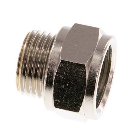 G 1/2'' F/M Nickel plated Brass Extension 16 Bar - 16 mm [2 Pieces]