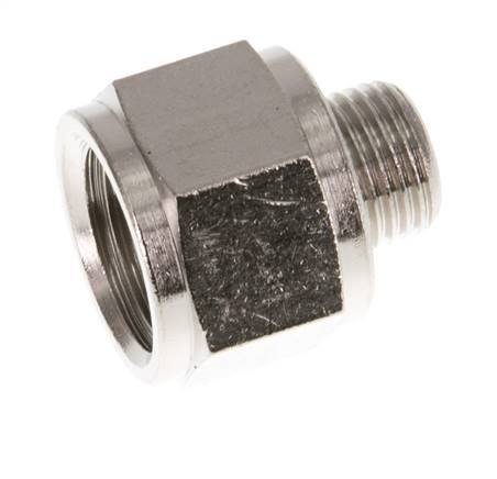 G 1/4'' x G 1/8'' F/M Nickel plated Brass Reducing Ring 16 Bar [5 Pieces]
