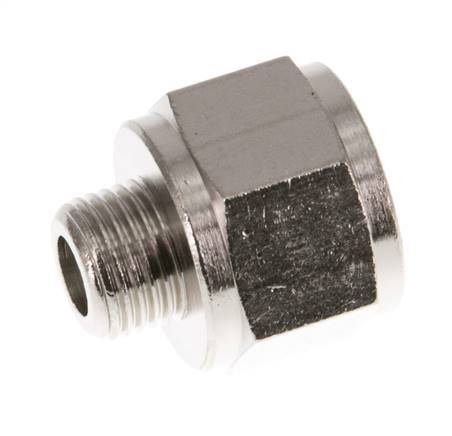 G 1/4'' x G 1/8'' F/M Nickel plated Brass Reducing Ring 16 Bar [5 Pieces]