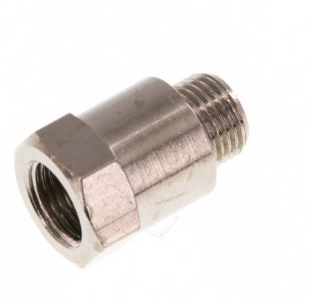 G 1/8'' F/M Nickel plated Brass Extension 16 Bar - 16 mm [5 Pieces]