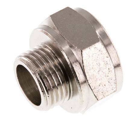 G 3/4'' x G 1/2'' F/M Nickel plated Brass Reducing Ring 16 Bar