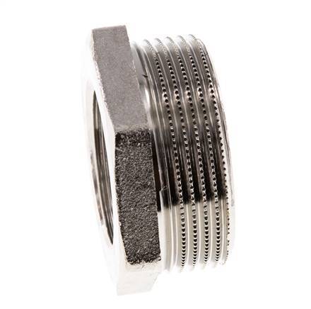 G 1'' x G 1 1/2'' F/M Nickel plated Brass Reducing Ring 16 Bar