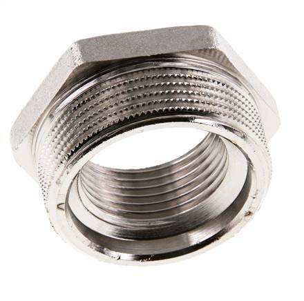 G 1'' x G 1 1/2'' F/M Nickel plated Brass Reducing Ring 16 Bar