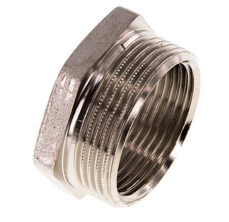 G 1 1/4'' x G 1 1/2'' F/M Nickel plated Brass Reducing Ring 16 Bar