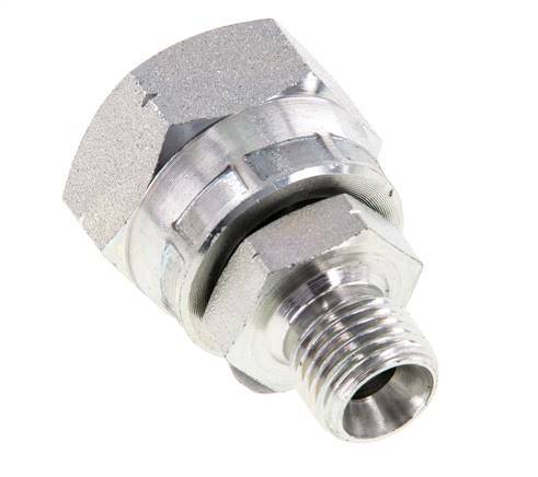 G 1/2'' x G 1/4'' F/M Zinc plated Steel Reducing Adapter 300 Bar - Hydraulic