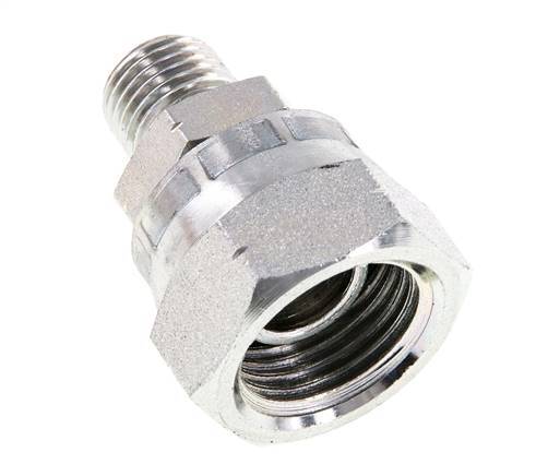 G 1/2'' x G 1/4'' F/M Zinc plated Steel Reducing Adapter 300 Bar - Hydraulic