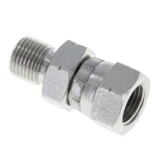 G 1/8'' F/M Zinc plated Steel Reducing Adapter 400 Bar - Hydraulic