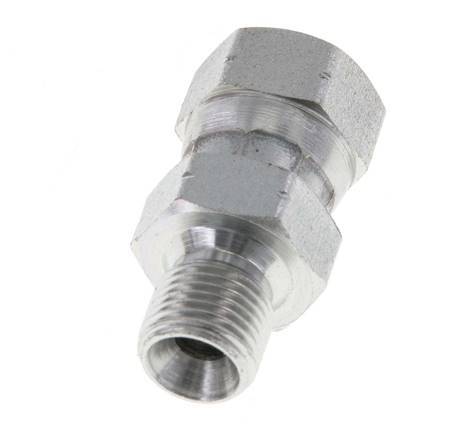 G 1/8'' F/M Zinc plated Steel Reducing Adapter 400 Bar - Hydraulic
