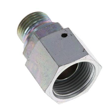 G 3/4'' x G 1/2'' F/M Zinc plated Steel Reducing Adapter 175 Bar - Hydraulic